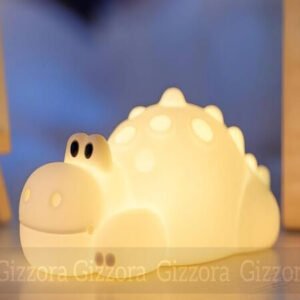 7 Color Crocodile Shape Silicone Night Light Toy